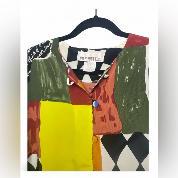 Bundle Vintage Patchwork Jacket + Wilson’s Leather Mini Skirt Outfit - Picture 5 of 9